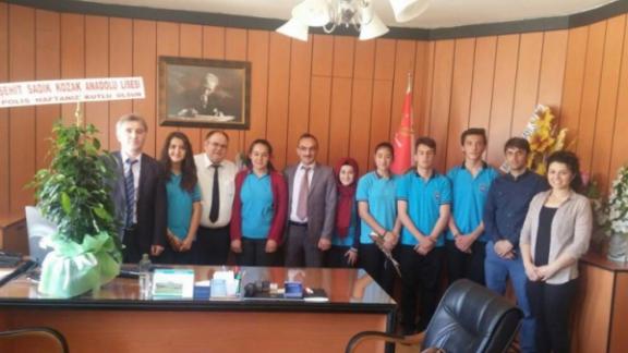 Şehit Sadık Kozak Anadolu Lisesi Emniyet Müdürlüğüne Ziyarette Bulundular