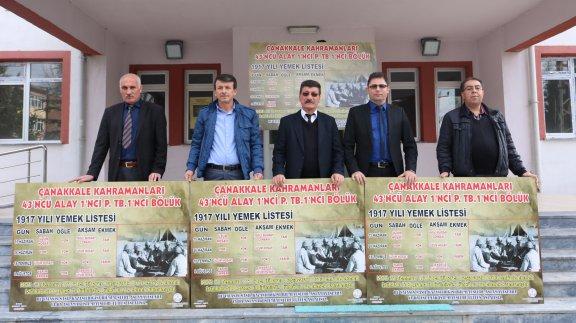 "18 Mart Şehitleri Anma Günü" Kapsamında Taşıma Merkezi Okullara Panolar Dağıtıldı.